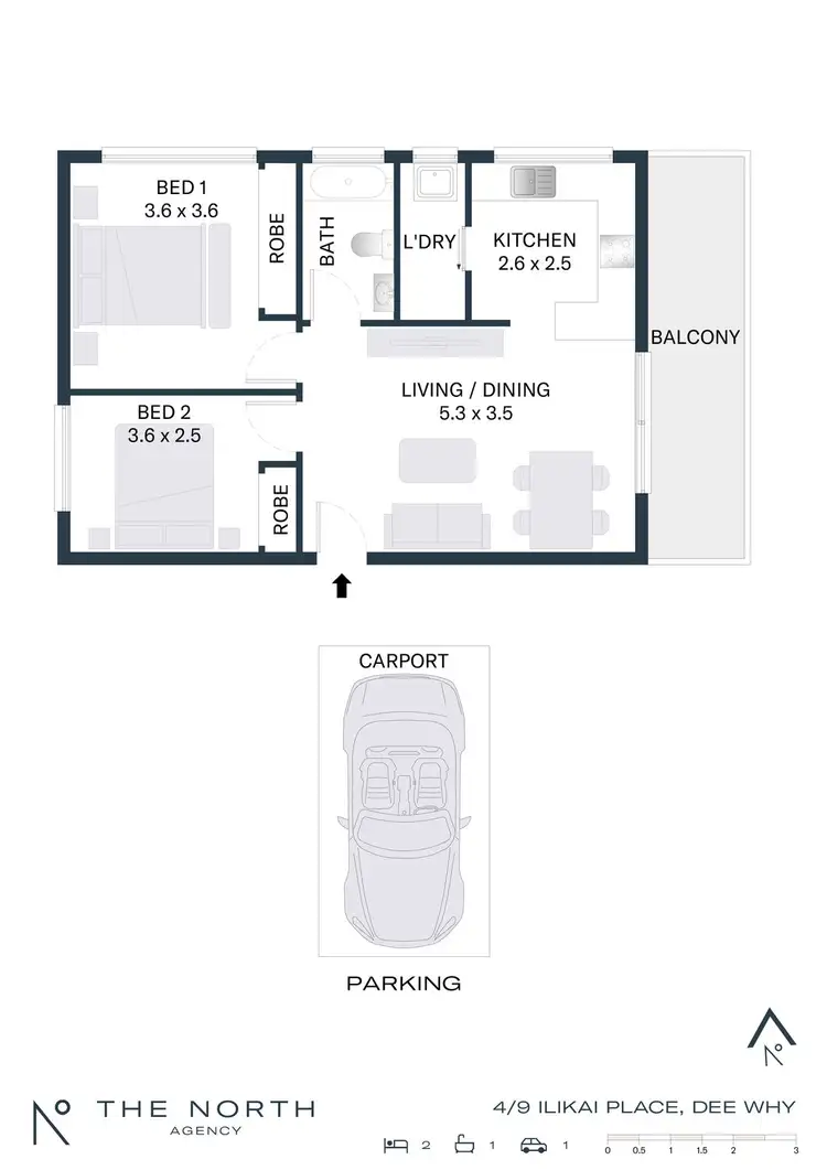 Floorplan of Homely unit listing, 4/9 Ilikai Place, Dee Why NSW 2099