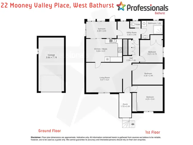 Floorplan of Homely house listing, 22 Mooney Valley Place, West Bathurst NSW 2795