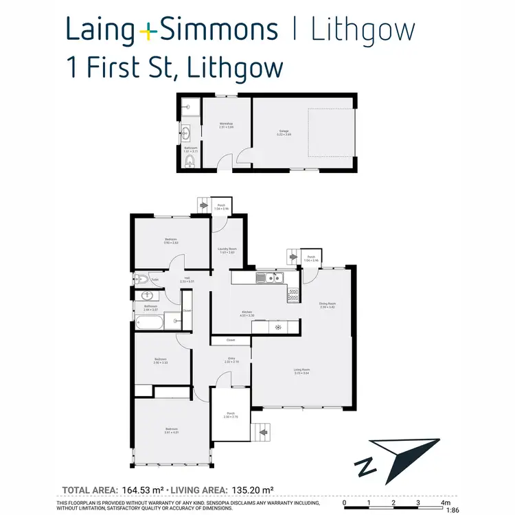 Floorplan of Homely house listing, 1 First Street, Lithgow NSW 2790