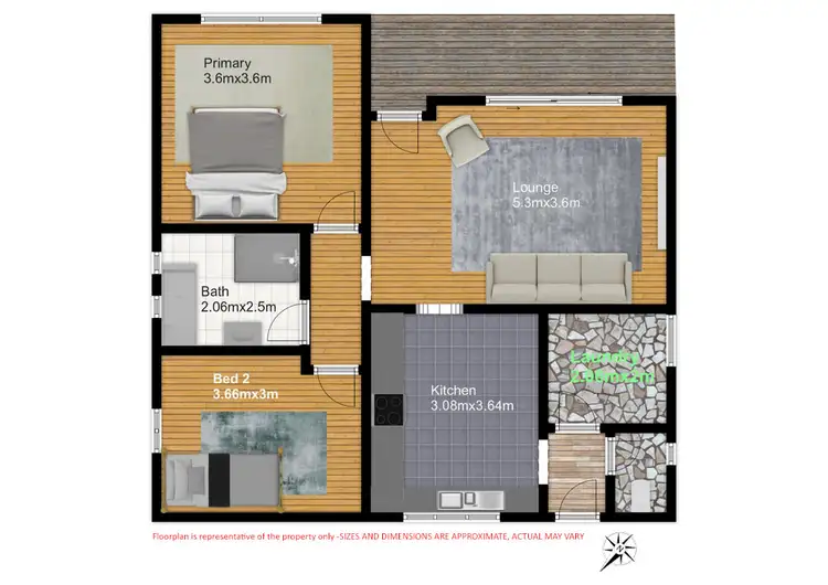 Floorplan of Homely house listing, 49 Cowcher Way East, Medina WA 6167