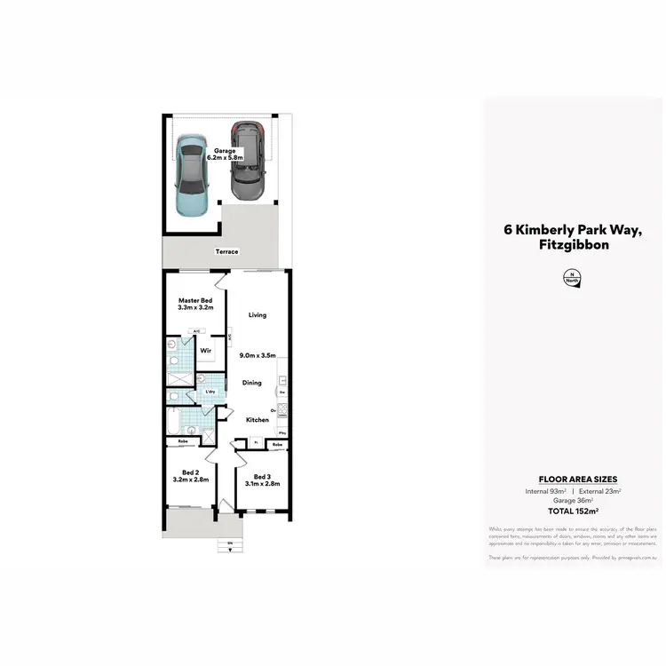 Floorplan of Homely house listing, 6 Kimberly Park Way, Fitzgibbon QLD 4018