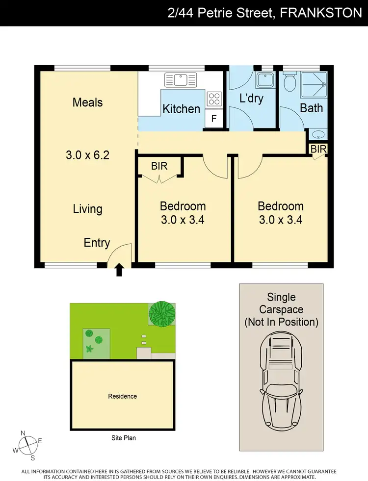 Floorplan of Homely unit listing, 2/44 Petrie Street, Frankston VIC 3199