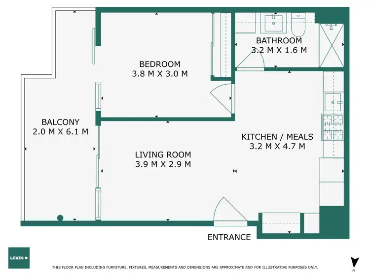 Floorplan of Homely apartment listing, 405/120 Burgundy Street, Heidelberg VIC 3084