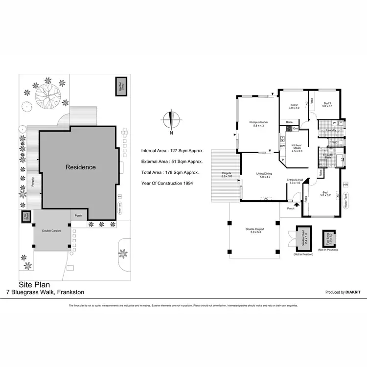 Floorplan of Homely house listing, 7 Bluegrass Walk, Frankston VIC 3199