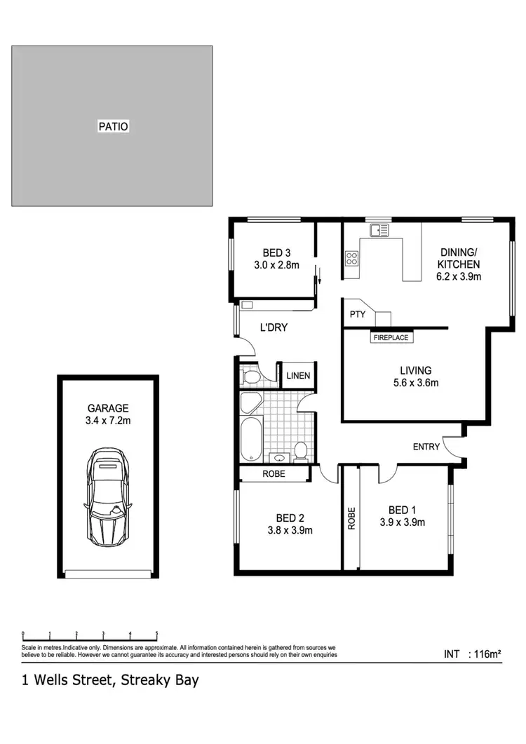 Floorplan of Homely house listing, 1 Wells Street, Streaky Bay SA 5680
