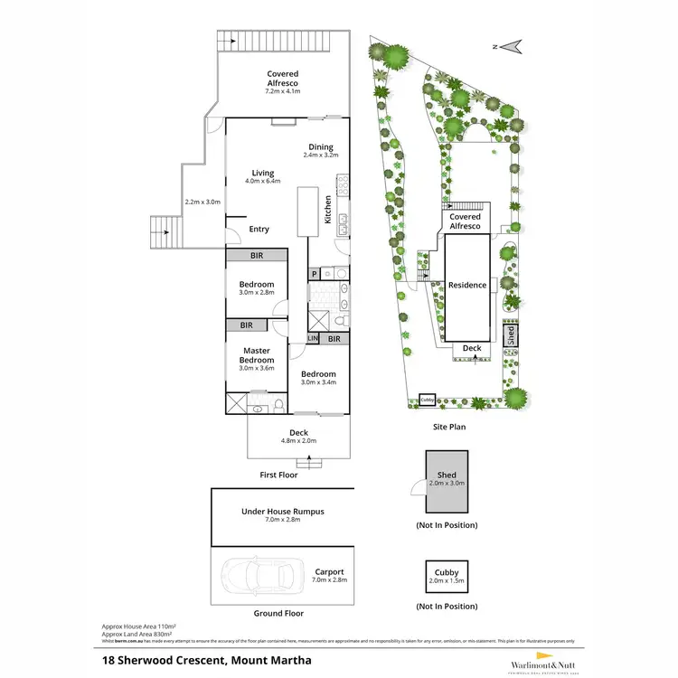 Floorplan of Homely house listing, 18 Sherwood Crescent, Mount Martha VIC 3934