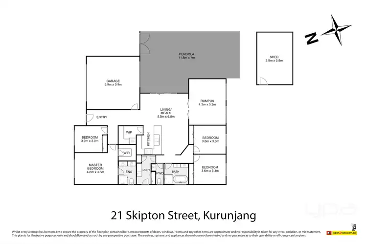 Floorplan of Homely house listing, 21 Skipton Street, Kurunjang VIC 3337