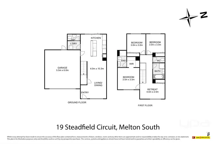 Floorplan of Homely house listing, 19 Steadfield Circuit, Melton South VIC 3338