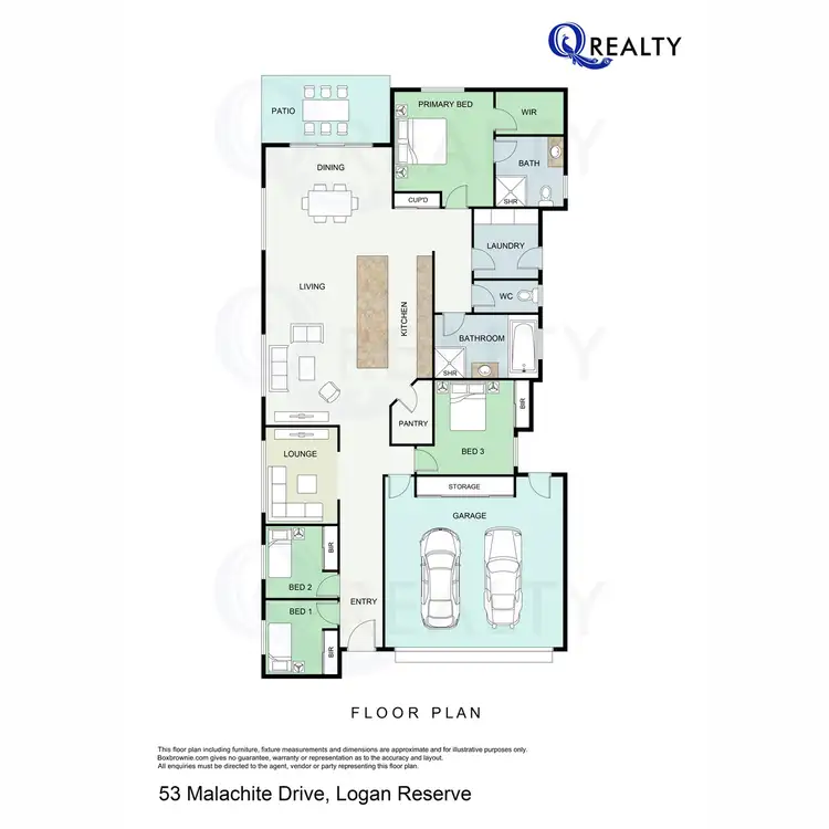 Floorplan of Homely house listing, 53 Malachite Drive, Logan Reserve QLD 4133