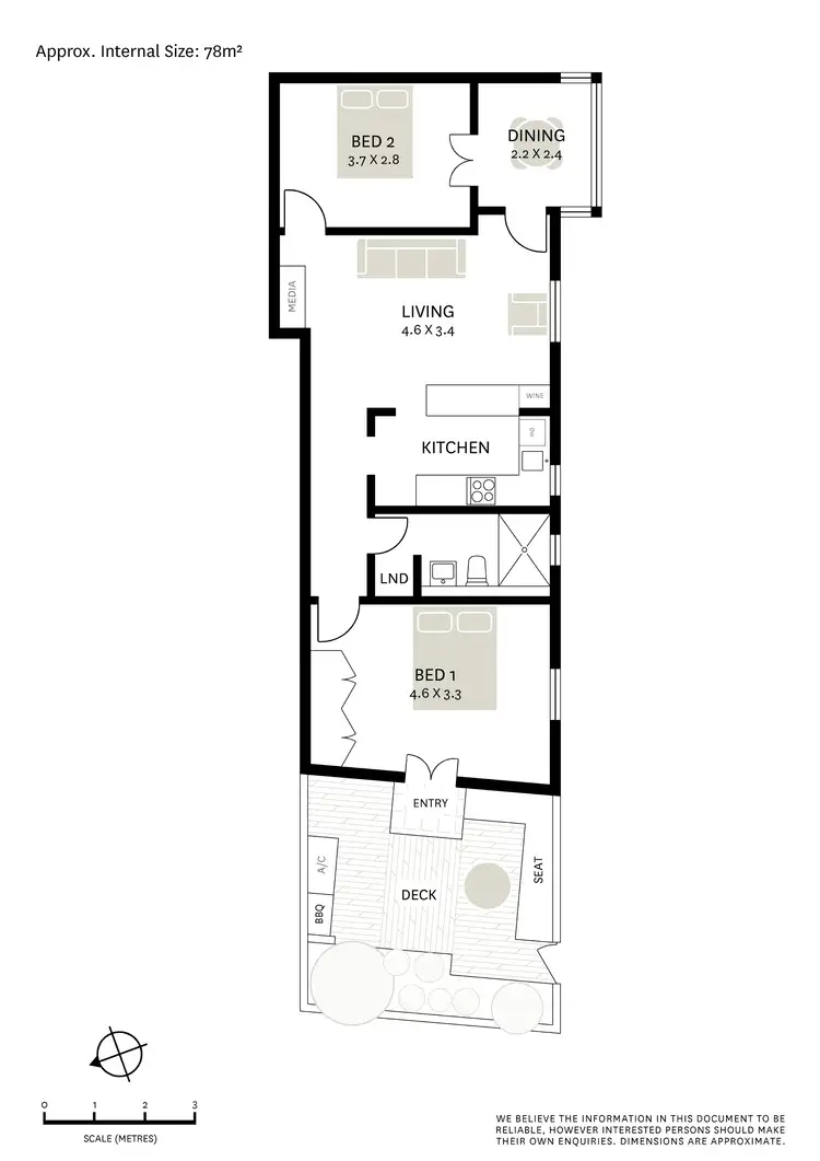 Floorplan of Homely apartment listing, 1/2-4 Farrell Avenue, Darlinghurst NSW 2010