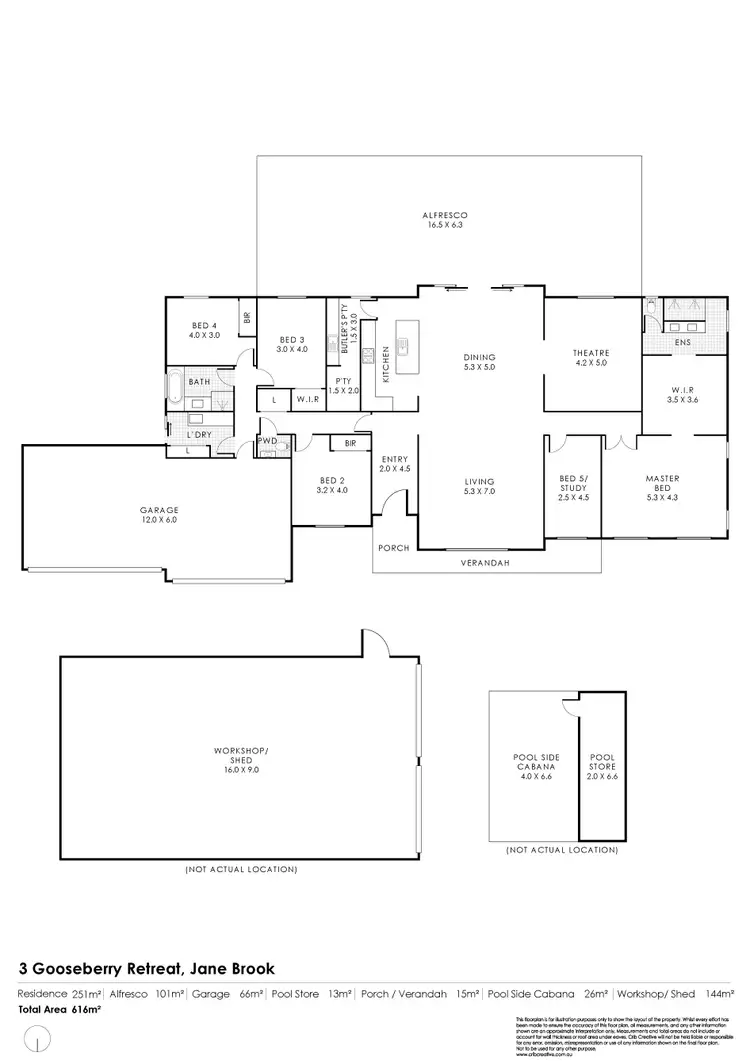 Floorplan of Homely house listing, 3 Gooseberry Retreat, Jane Brook WA 6056