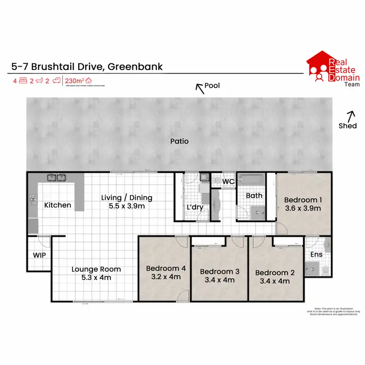 Floorplan of Homely rural property listing, 5-7 Brushtail Drive, Greenbank QLD 4124