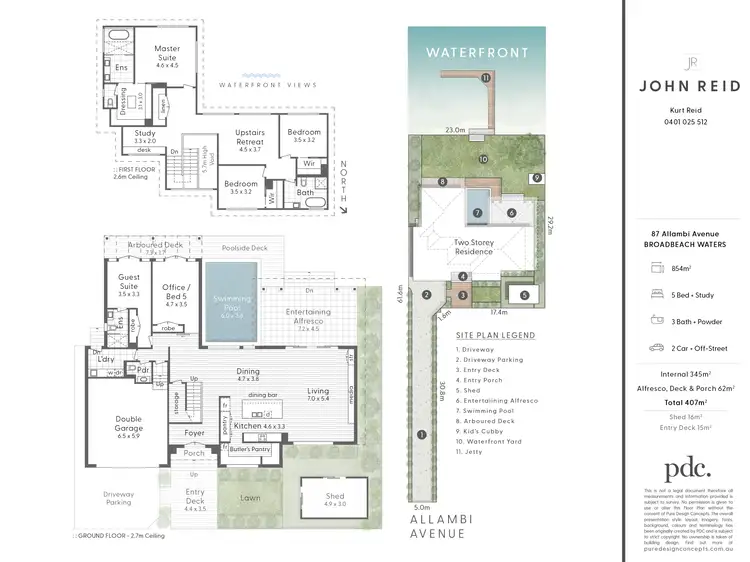 Floorplan of Homely house listing, 87 Allambi Avenue, Broadbeach Waters QLD 4218