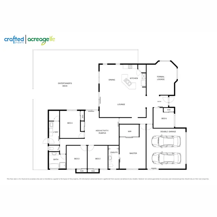 Floorplan of Homely rural property listing, 6 Bronzewing Court, Greenbank QLD 4124