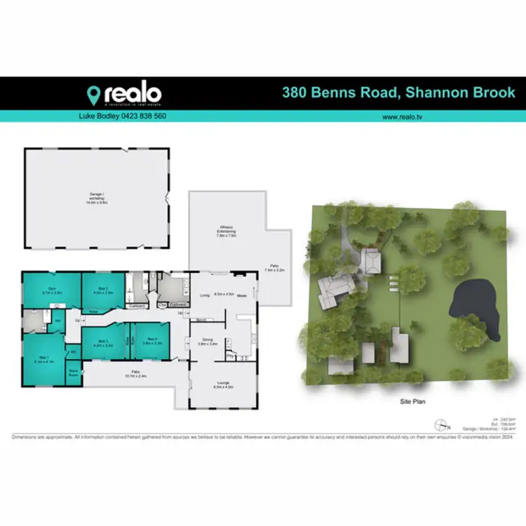 Floorplan of Homely rural property listing, 380 Benns Road, Shannon Brook NSW 2470