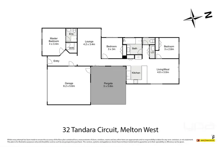 Floorplan of Homely house listing, 32 Tandara Circuit, Melton West VIC 3337