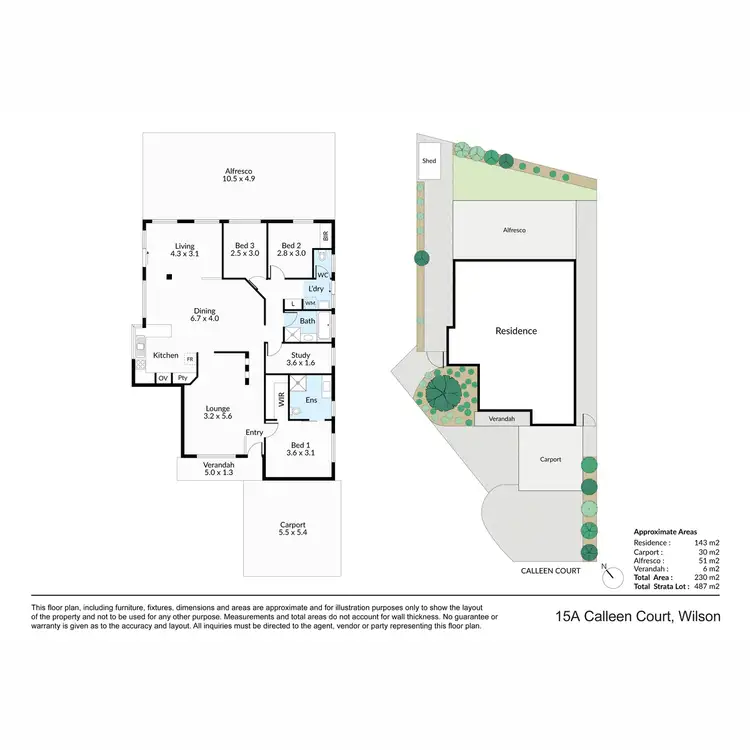 Floorplan of Homely house listing, 15A Calleen Court, Wilson WA 6107