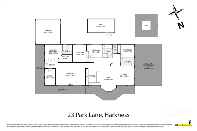 Floorplan of Homely house listing, 23 Park Lane, Harkness VIC 3337