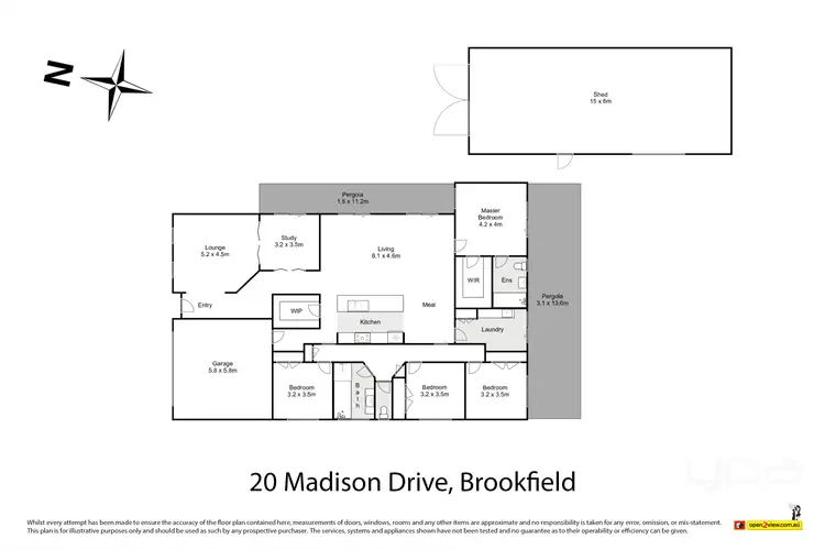 Floorplan of Homely house listing, 20 Madison Drive, Brookfield VIC 3338
