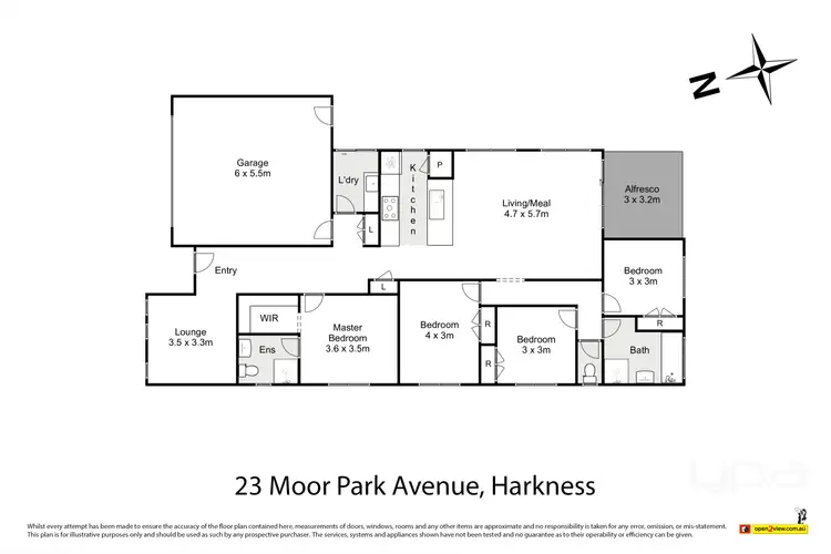 Floorplan of Homely house listing, 23 Moor Park Avenue, Harkness VIC 3337