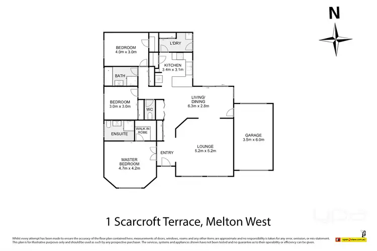 Floorplan of Homely house listing, 1 Scarcroft Terrace, Melton West VIC 3337