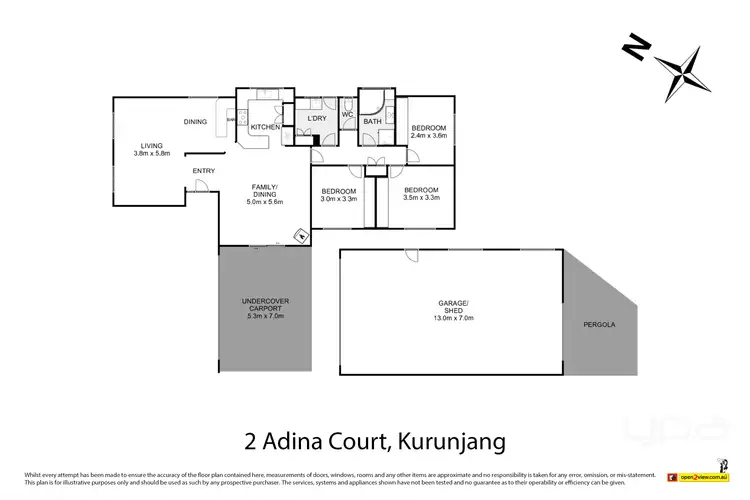 Floorplan of Homely house listing, 2 Adina Court, Kurunjang VIC 3337