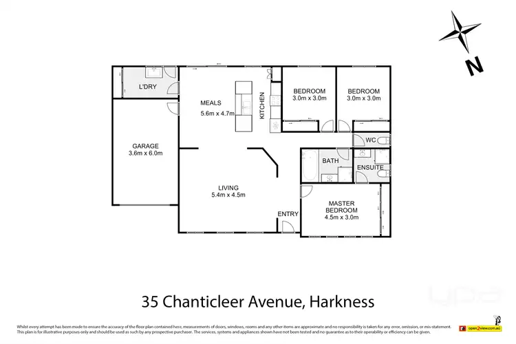 Floorplan of Homely house listing, 35 Chanticleer Avenue, Harkness VIC 3337