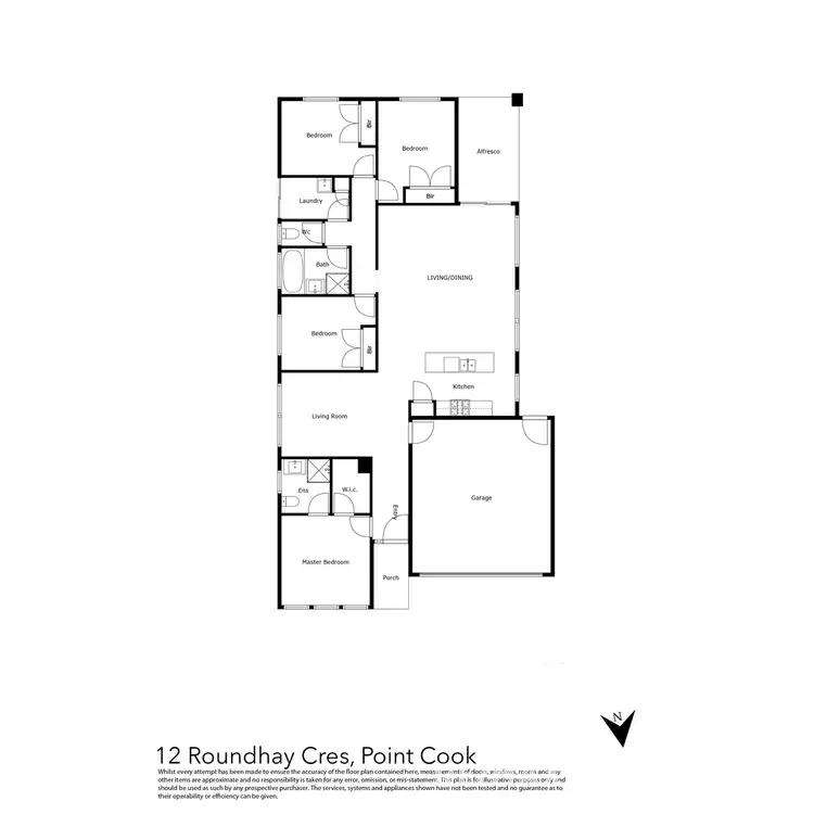 Floorplan of Homely house listing, 12 Roundhay Crescent, Point Cook VIC 3030