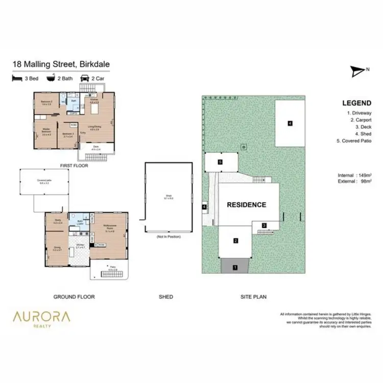 Floorplan of Homely house listing, 18 Malling Street, Birkdale QLD 4159