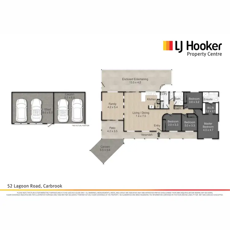 Floorplan of Homely rural property listing, 52-58 Lagoon Road, Carbrook QLD 4130