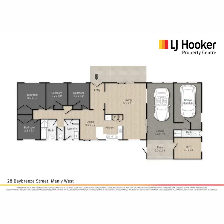 Floorplan of Homely house listing, 28 Baybreeze Street, Manly West QLD 4179