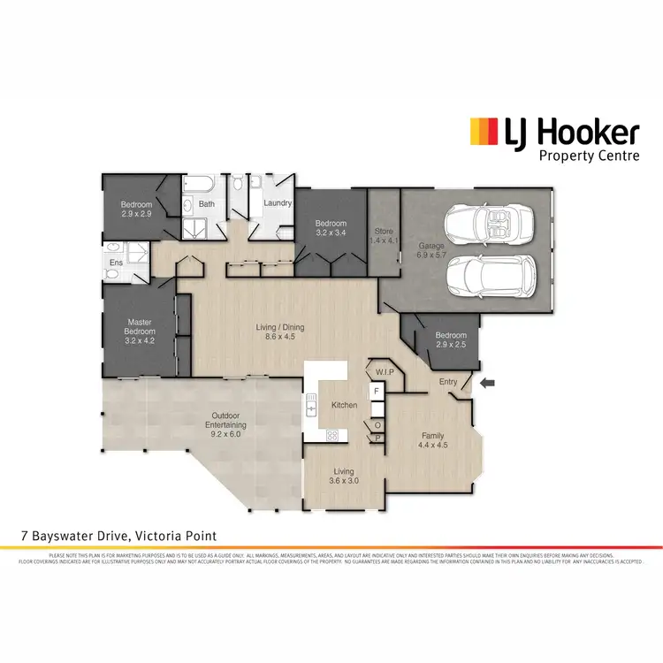 Floorplan of Homely house listing, 7 Bayswater Drive, Victoria Point QLD 4165