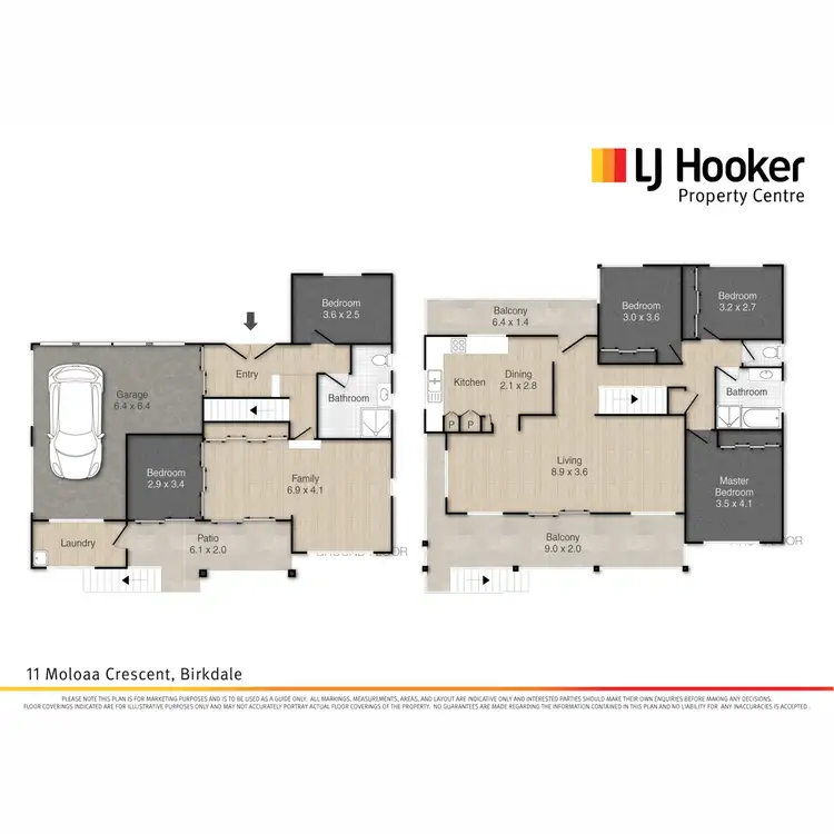 Floorplan of Homely house listing, 11 Moloaa Crescent, Birkdale QLD 4159