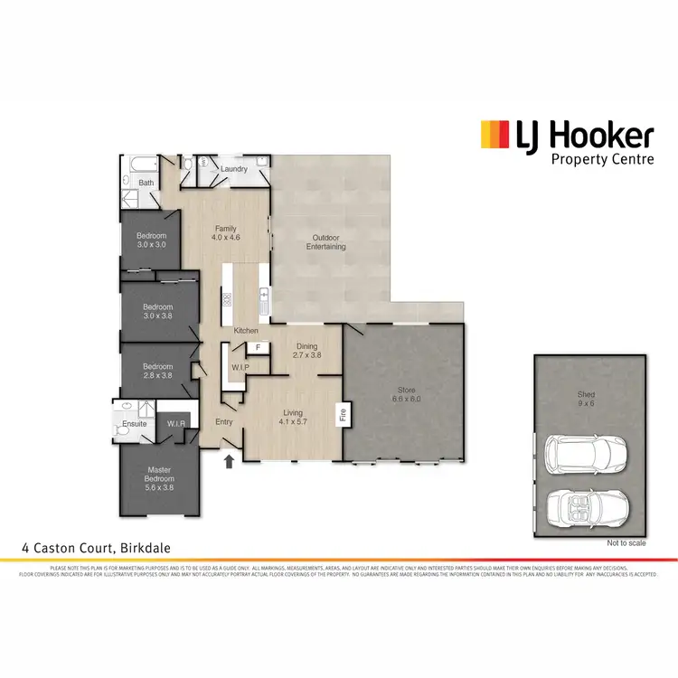 Floorplan of Homely house listing, 4 Caston Court, Birkdale QLD 4159