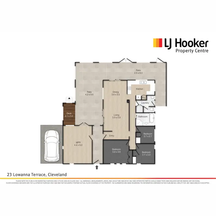 Floorplan of Homely house listing, 23 Lowanna Terrace, Cleveland QLD 4163