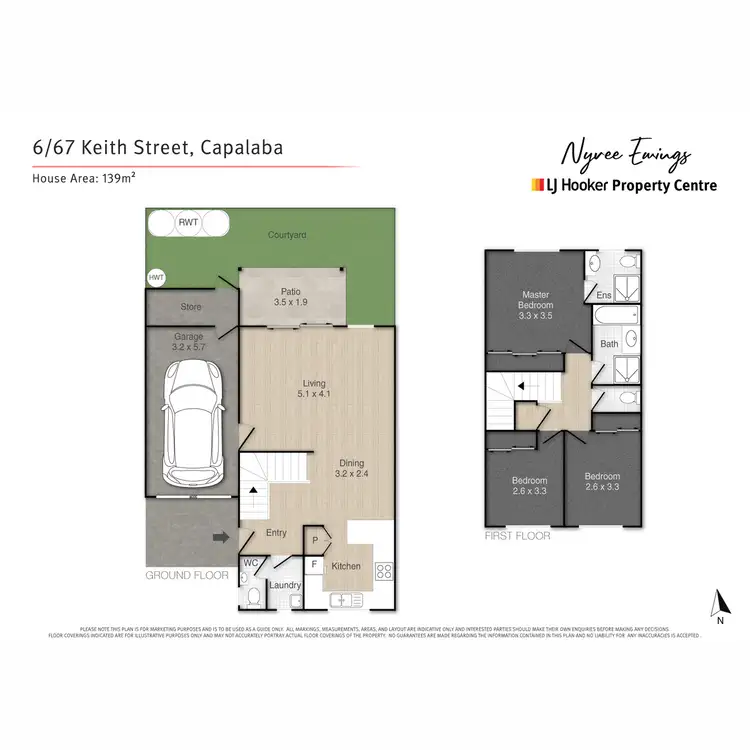 Floorplan of Homely townhouse listing, 6/67 Keith Street, Capalaba QLD 4157