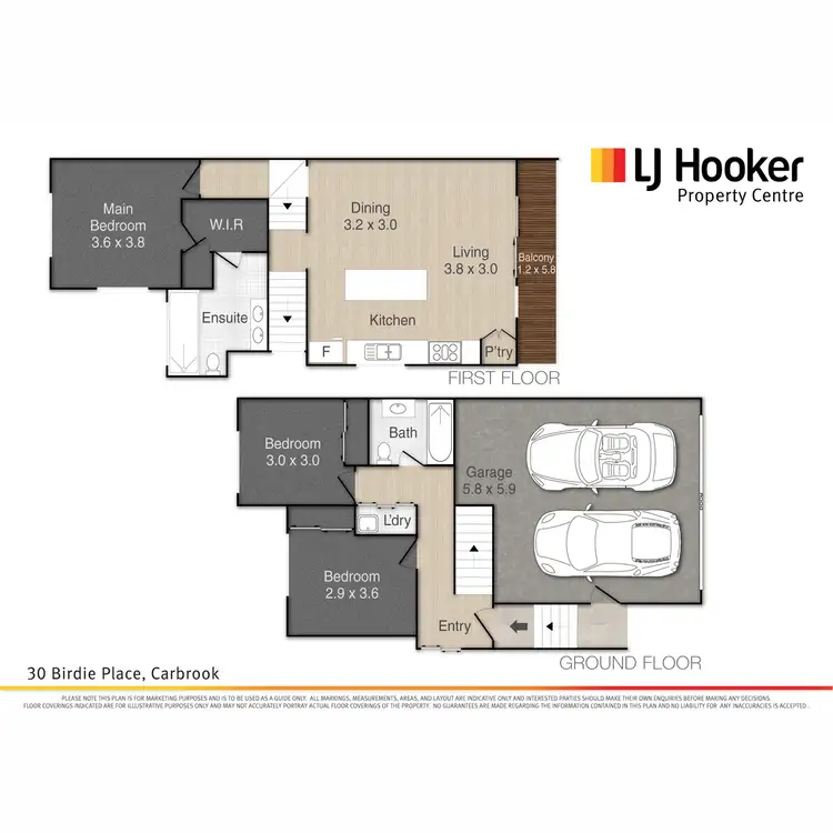 Floorplan of Homely house listing, 30 Birdie Place, Carbrook QLD 4130