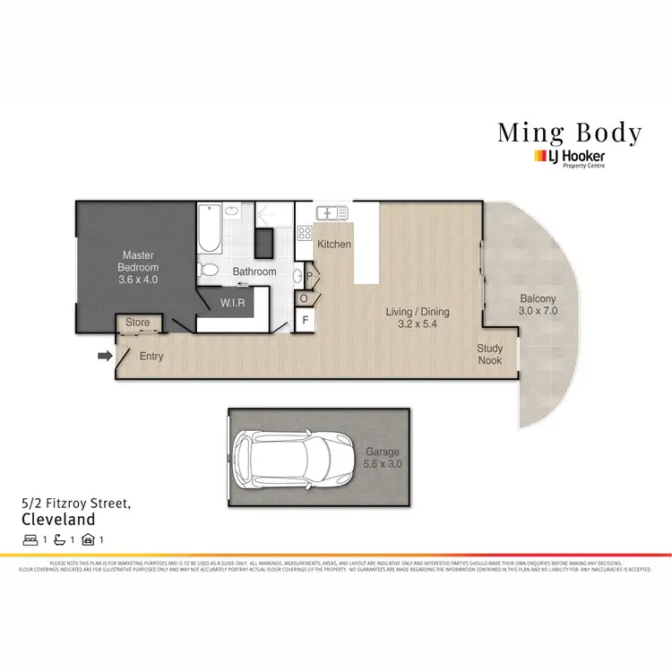 Floorplan of Homely apartment listing, 5/2 Fitzroy Street, Cleveland QLD 4163