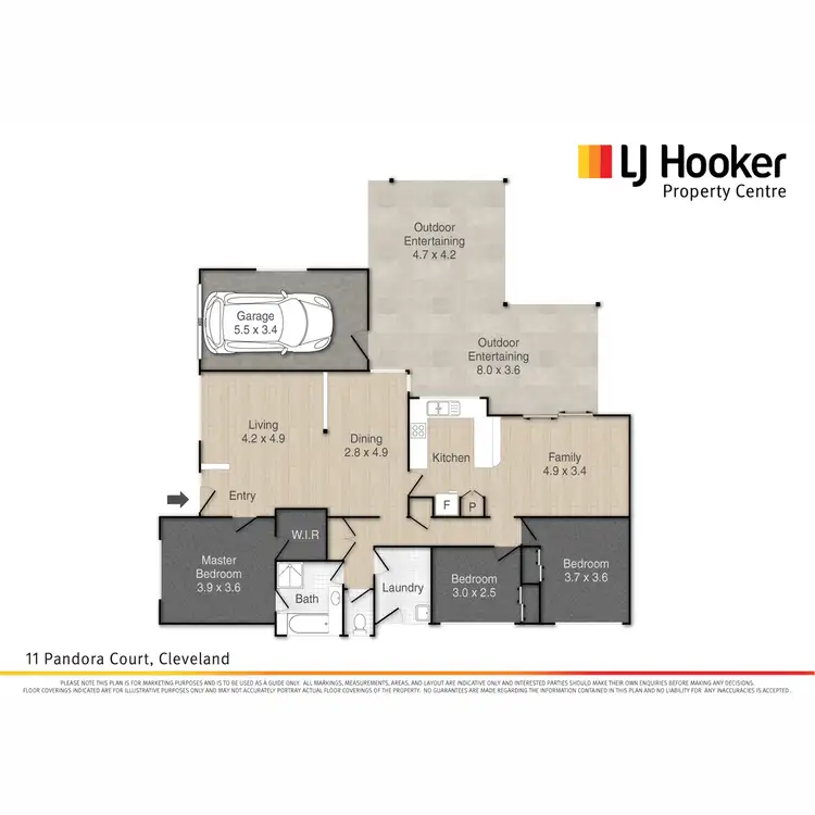 Floorplan of Homely house listing, 11 Pandora Court, Cleveland QLD 4163