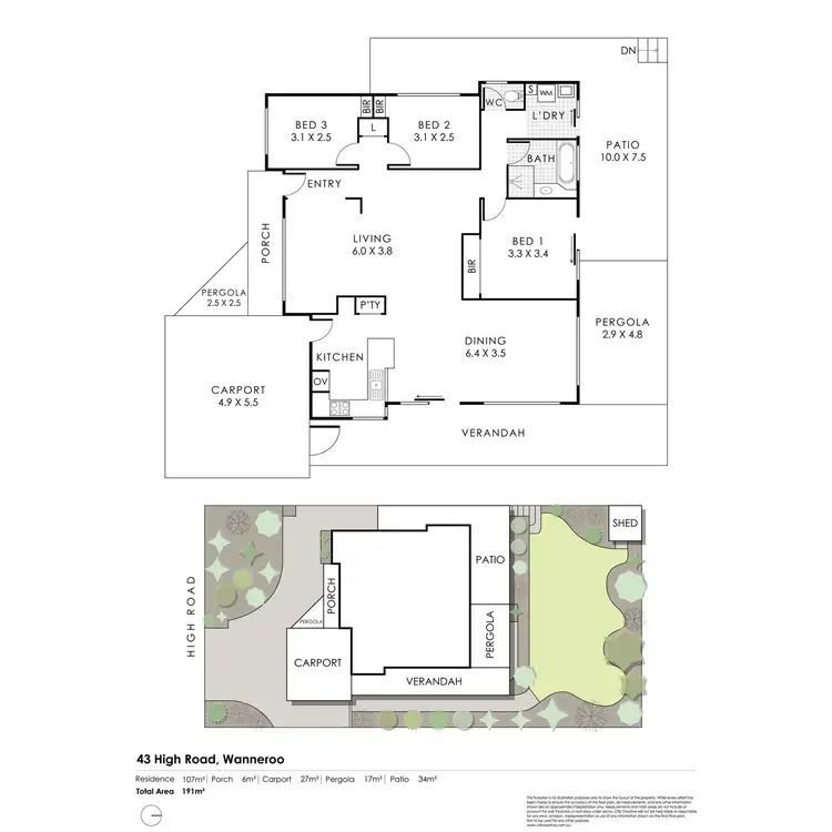 Floorplan of Homely house listing, 43 High Road, Wanneroo WA 6065