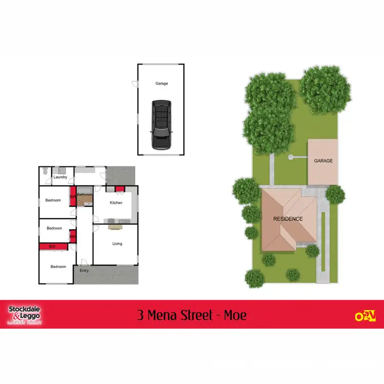Floorplan of Homely house listing, 3 Mena Street, Moe VIC 3825