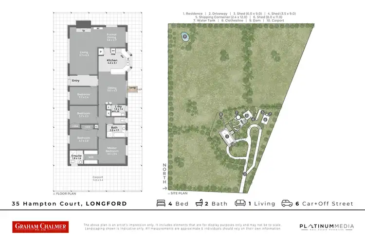 Floorplan of Homely house listing, 35 Hampton Court, Longford VIC 3851