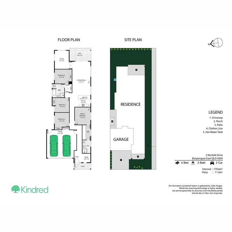 Floorplan of Homely house listing, 2 Norfolk Drive, Burpengary East QLD 4505