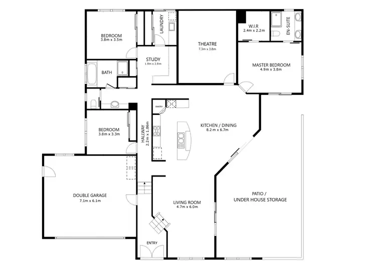 Floorplan of Homely house listing, 23 Billson Place, Glenroy NSW 2640
