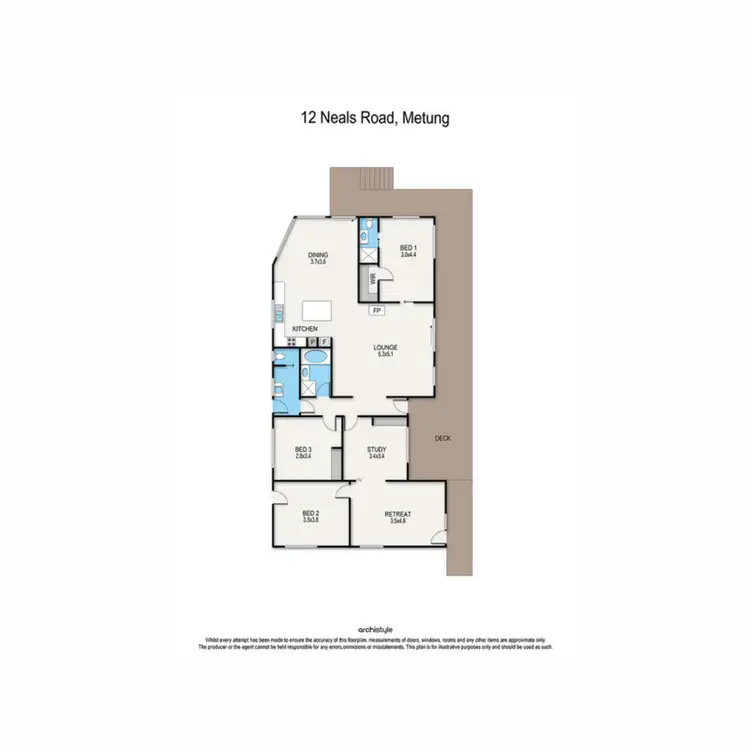 Floorplan of Homely house listing, 12 Neals Road, Metung VIC 3904