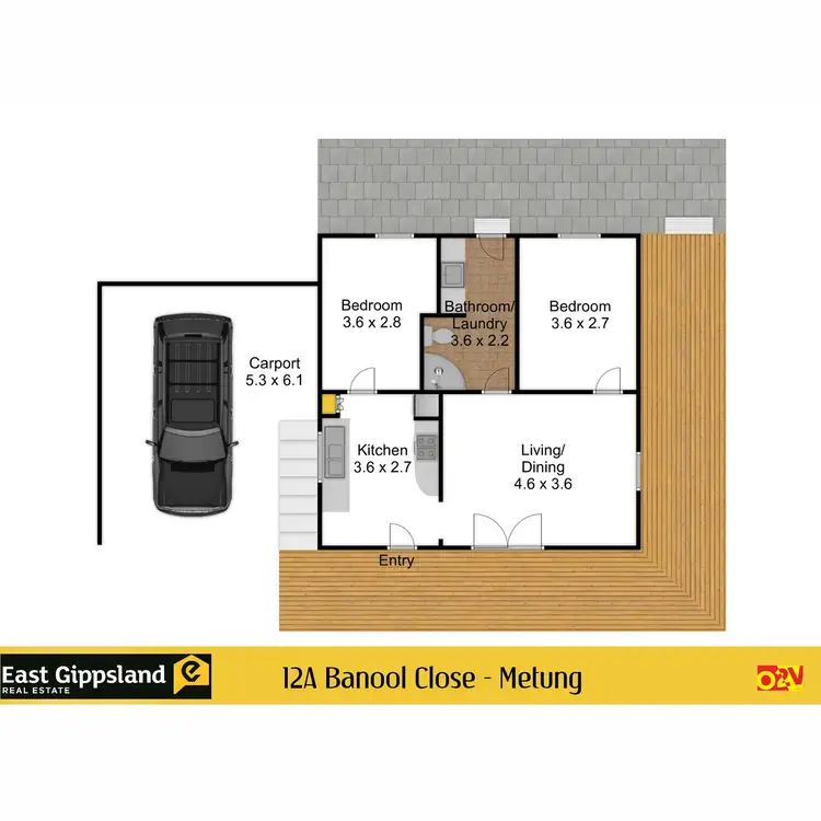 Floorplan of Homely house listing, 12a & b Banool Close, Metung VIC 3904