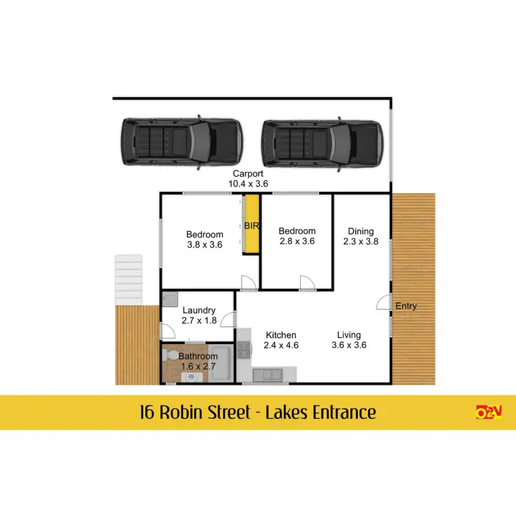 Floorplan of Homely house listing, 16 Robin Street, Lakes Entrance VIC 3909