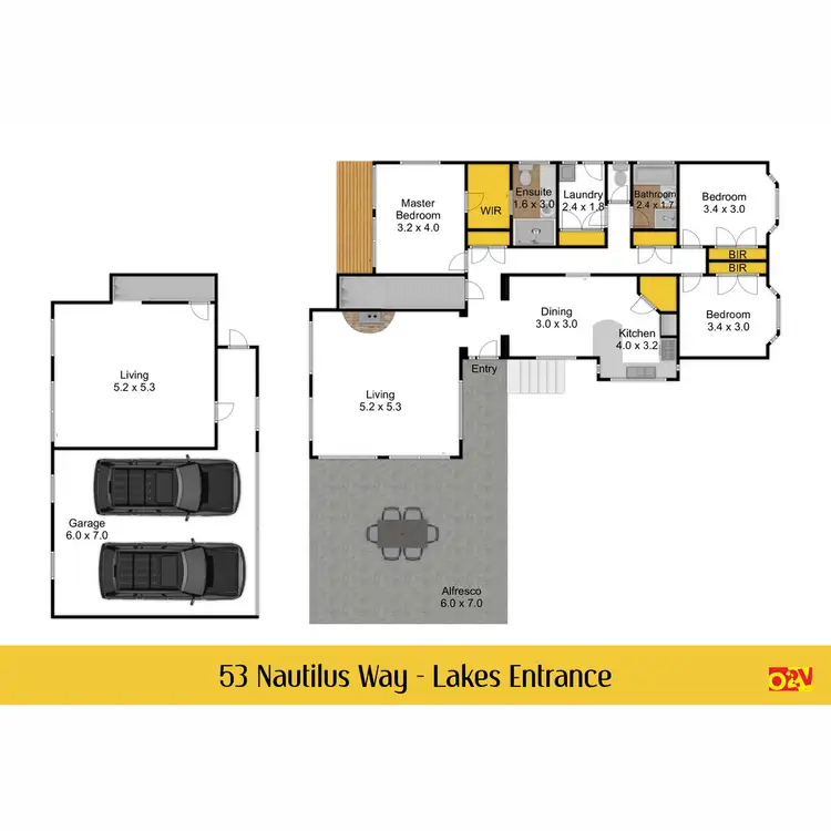 Floorplan of Homely house listing, 53 Nautilus Way, Lakes Entrance VIC 3909