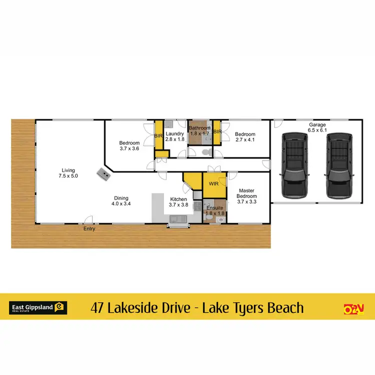 Floorplan of Homely house listing, 47 Lakeside Drive, Lake Tyers Beach VIC 3909