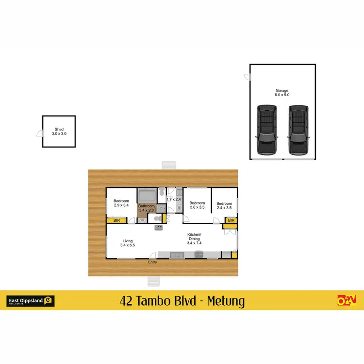 Floorplan of Homely house listing, 42 Tambo Boulevard, Metung VIC 3904